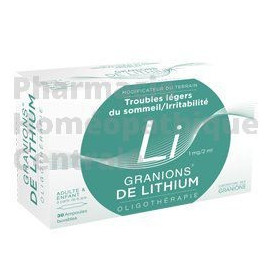 Lithium - Granions Equilibre nerveux- troubles légers du sommeil, irritabilité