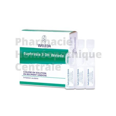 Euphrasia D3 collyre, 10 unidoses - Homéopathie Weleda Irritations oculaires