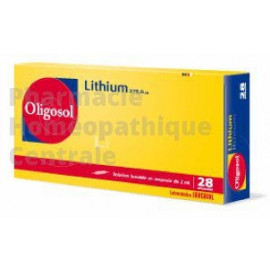 OLIGOSOL LITHIUM Troubles de l'humeur, troubles légers du sommeil, irritabilité , équilibre nerveux