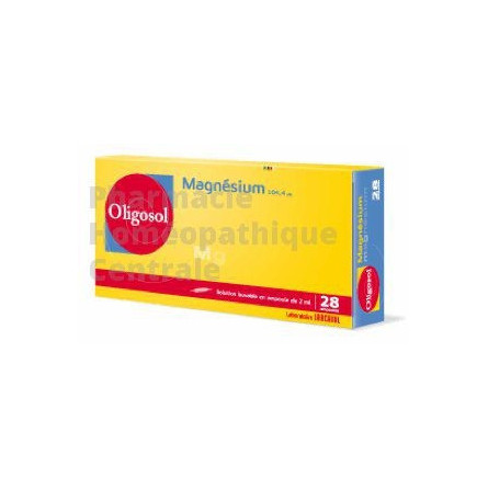 Oligo-élément Magnésium  états de fatigue (irritabilité, insomnies, dépressions), de manifestations de spasmophilie