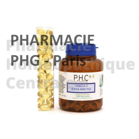 Oméga 3 (EPA et DHA)  PHG - 60 ou 120 capsules