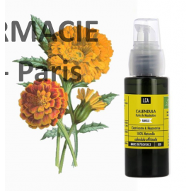 CALENDULA -  HUILE VEGETALE BIO Laboratoire LCA. Idéale en cas de coup de soleil ou d’irritation solaire.