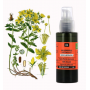 L'huile végétale de millepertuis bio (Hypericum perforatum) est anti-inflammatoire, décongestionnante, cicatrisante