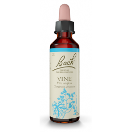 Fleurs de Bach Vine n°32 - autoritarisme Rescue et Fleurs De Bach Original - flacon de 20 ml