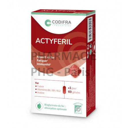 Actyferil est utile en cas de fatigue, carence en fer - CODIFRA
