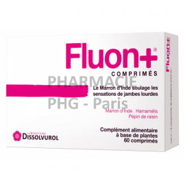 Fluon+  diminue les sensations de jambes lourdes - DISSOLVUROL - 60 comprimés