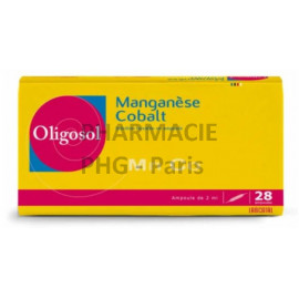 OLIGOSOL MANGANESE COBALT - Système nerveux, Boîte de 28 ampoules de 2 mL