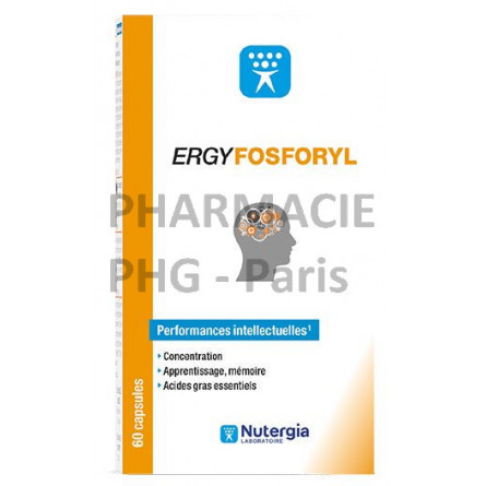 ERGYFOSFORYL - NUTERGIA - Mémoire et concentration. Boîte de 60 capsules