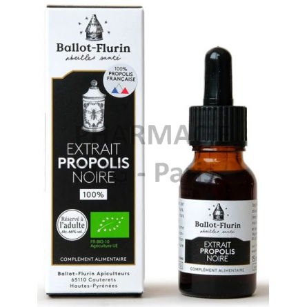 Extrait de propolis noire, 100%  française - Ballot Flurin