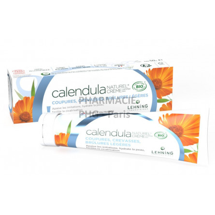 CALENDULA NATUREL CRÈME BIO - LEHNING Tube de 50g