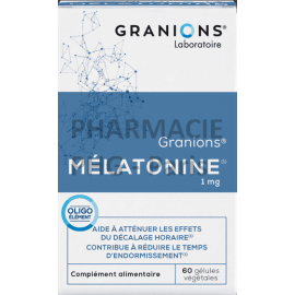 Mélatonine 1mg - GRANIONS  - Sommeil - Boîte de 60 gélules végétales