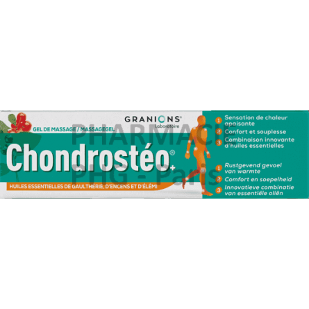 Chondrosteo + gel - GRANIONS - articulations et muscles - Tube de 100 mL