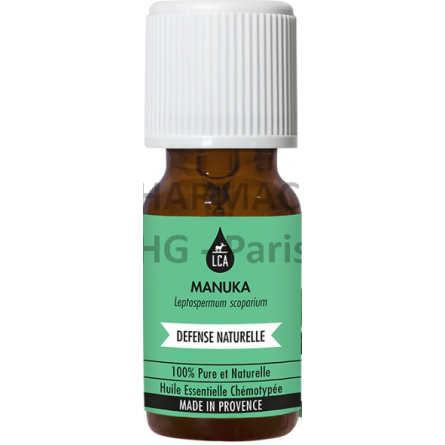 MANUKA - HUILE ESSENTIELLE BIO LCA Flacon de 5 mL L'huile essentielle de manuka est est l'huile essentielle des morsures, piqûre