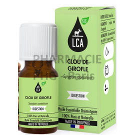 CLOU DE GIROFLE HUILE ESSENTIELLE BIO LCA - Flacon de 10 mL