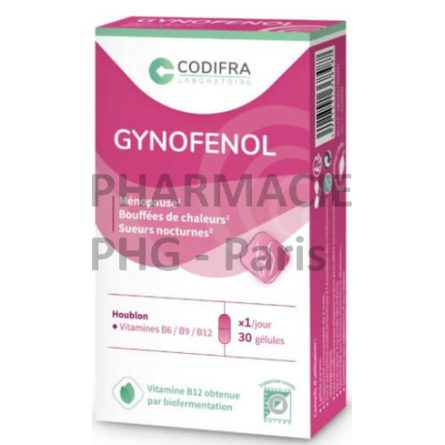 GYNOFENOL - CODIFRA - Ménopause - Etui de 30 gélules