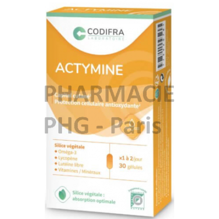 ACTYMINE - CODIFRA - Peau saine - Etui de 30 gélules Licaps