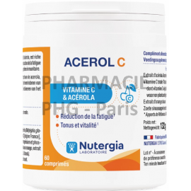 ACEROL C - NUTERGIA - Fatigue 60 comprimés