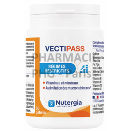 VECTIPASS - NUTERGIA - Fatigue, stress, surmenage Boîte de 60 gélules
