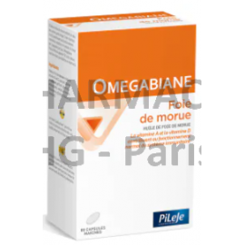 OMEGABIANE FOIE DE MORUE - PILEJE - Système immunitaire, Boîte de 80 capsules marines