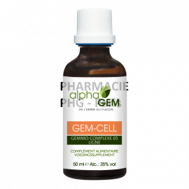 GEM-CELL Complexe n°5 BIO - AlphaGem - Minceur Flacon compte-gouttes de 50 mL