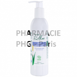 Pur Aloé - Gel hygiène intime - 77% Aloe vera Flacon pompe airless de 250 mL