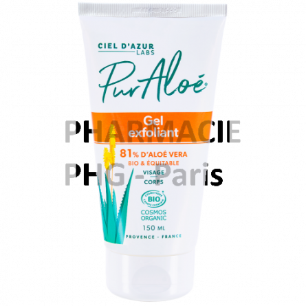 Pur Aloe - Gel exfoliant - 81% Aloe Vera Tube - 150mL