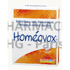 BOIRON - HOMEOVOX - Enrouement, extinction de voix Boîte de 60 comprimés