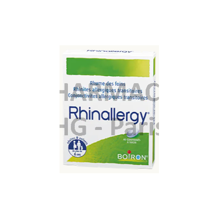 BOIRON - RHINALLERGY - Rhume des foins - Boîte de 40 comprimés