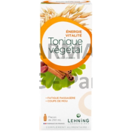 TONIQUE VÉGÉTAL - LEHNING - Fatigue, vitalité - Flacon de 250 mL