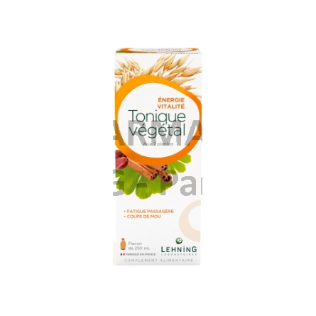 TONIQUE VÉGÉTAL - LEHNING - Fatigue, vitalité - Flacon de 250 mL