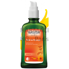 Huile de Massage à l'Arnica bio - WELEDA - Flacon pompe - 100mL