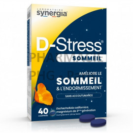 D-Stress SOMMEIL - Synergia - Boîte de 40 comprimés