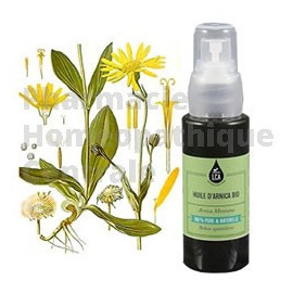 Huile végétale d'arnica BIO du laboratoire LCA. Huile aux propriétés anti-inflammatoires.