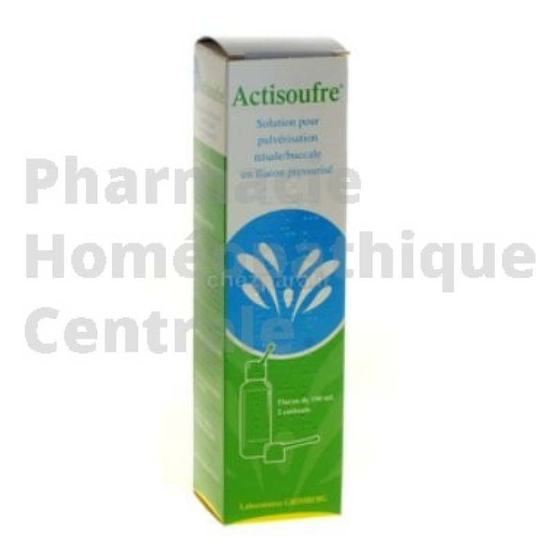 ACTISOUFRE, solution pour pulvérisation nasale/buccale - Flacon pressurisé de 100 mL