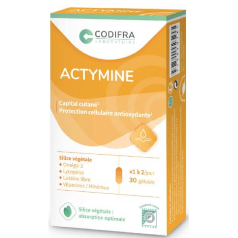 ACTYMINE - CODIFRA - Peau saine - Etui de 30 gélules Licaps
