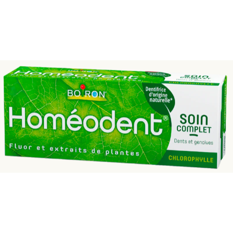 BOIRON - HOMEODENT CHLOROPHYLLE SOIN COMPLET - Lot de 2 tubes de 75mL