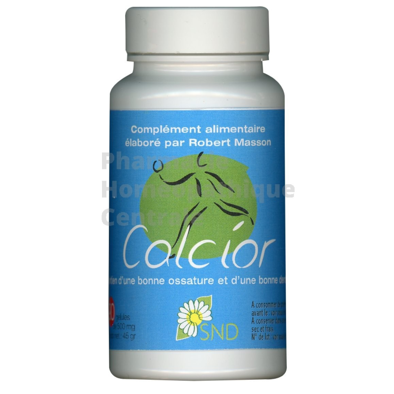 Calcior est un complément alimentaire permettant le maintien d'une bonne ossature et d'une bonne dentition.