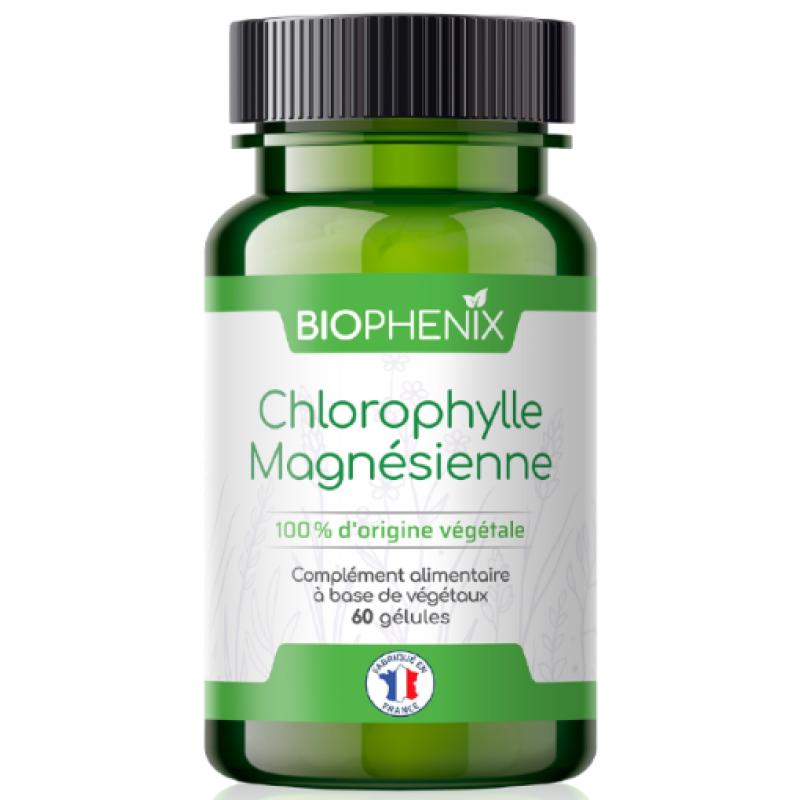Chlorophylle Magnésienne - Pilulier de 60 gélules - Laboratoire BIOPHENIX