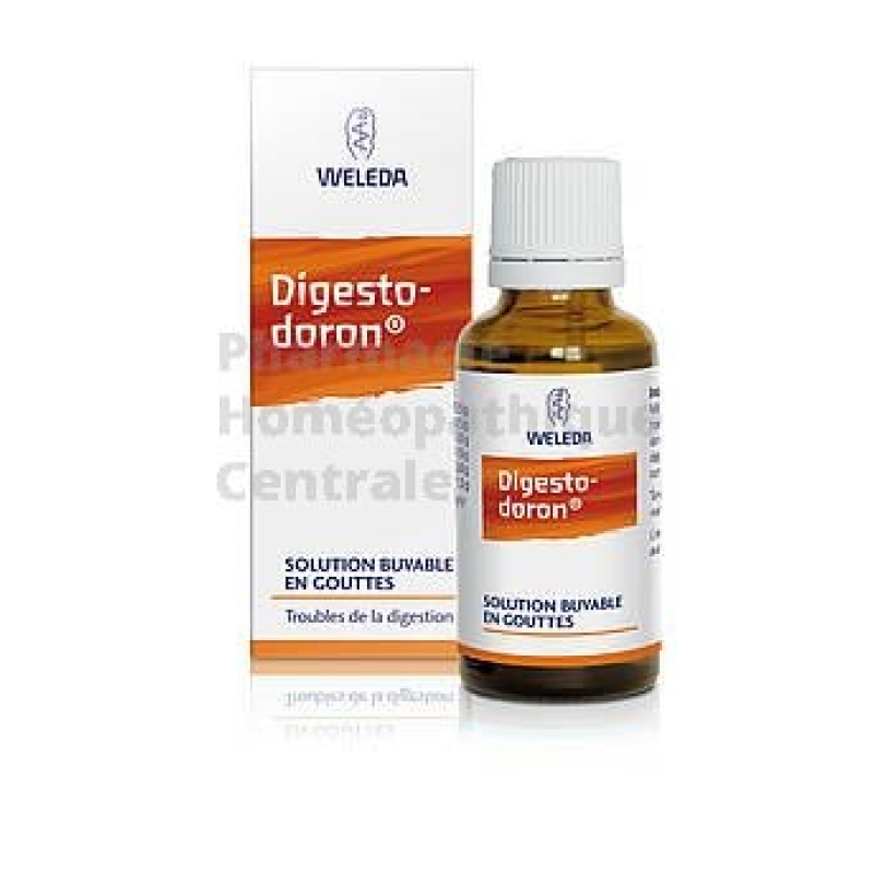 DIGESTODORON gouttes buvables - Homéopathie Weleda brûlures d'estomac, constipation, spasmes.