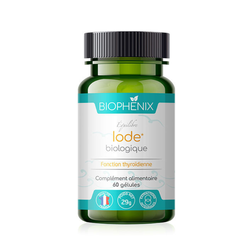 Équilibre Iode Bio - BIOPHENIX - Fonction thyroïdienne, Boîte de 60 gélules