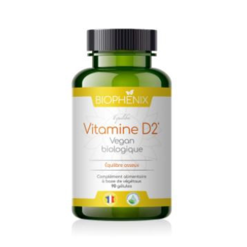 Equilibre Vitamine D2 100 % végétale, 100 % naturelle - Vegan bio - BIOPHENIX