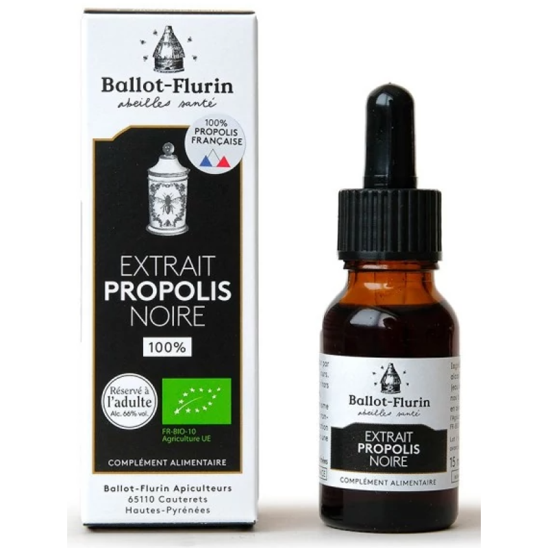 Extrait de propolis noire, 100%  française - Ballot Flurin