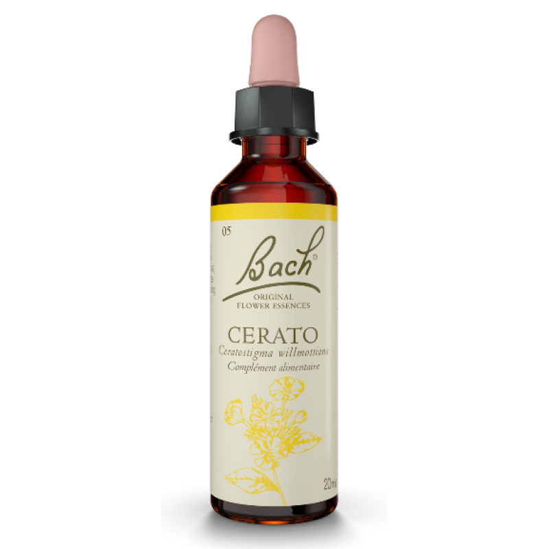 Fleurs de Bach Cerato n°05 - difficulté d'affirmation Rescue et Fleurs De Bach Original - flacon de 20 ml