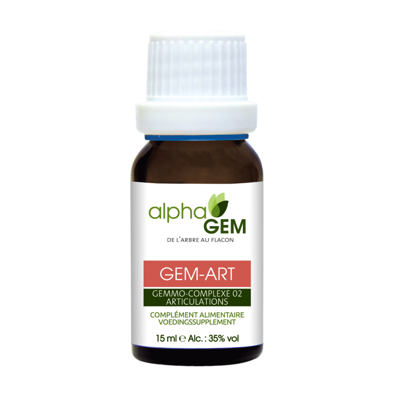 GEM-ART Complexe n°2 BIO - AlphaGem - Articulations Flacon compte-gouttes de 15 mL