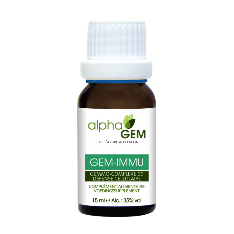 GEM-IMMU Complexe n°9 BIO - AlphaGem - Défenses immunitaires - Flacon compte-gouttes de 15 mL