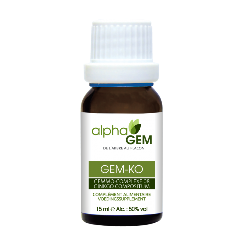 GEM-KO Complexe n°8 BIO - AlphaGem - Concentration - Flacon compte-gouttes de 15 mL