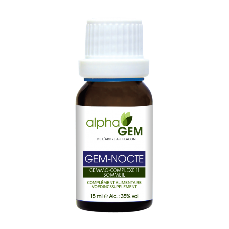 GEM-NOCTE Complexe n°11 BIO - AlphaGem - Sommeil - Flacon compte-gouttes de 15 mL