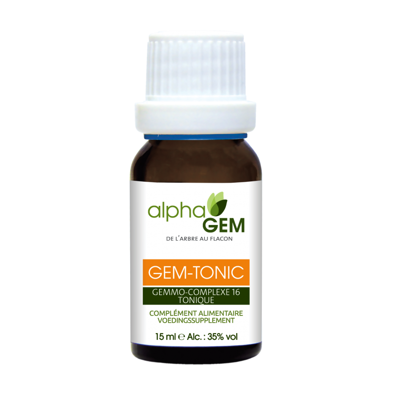 GEM-TONIC Complexe n°16 BIO - AlphaGem - Fatigue Flacon compte-gouttes de 15 mL