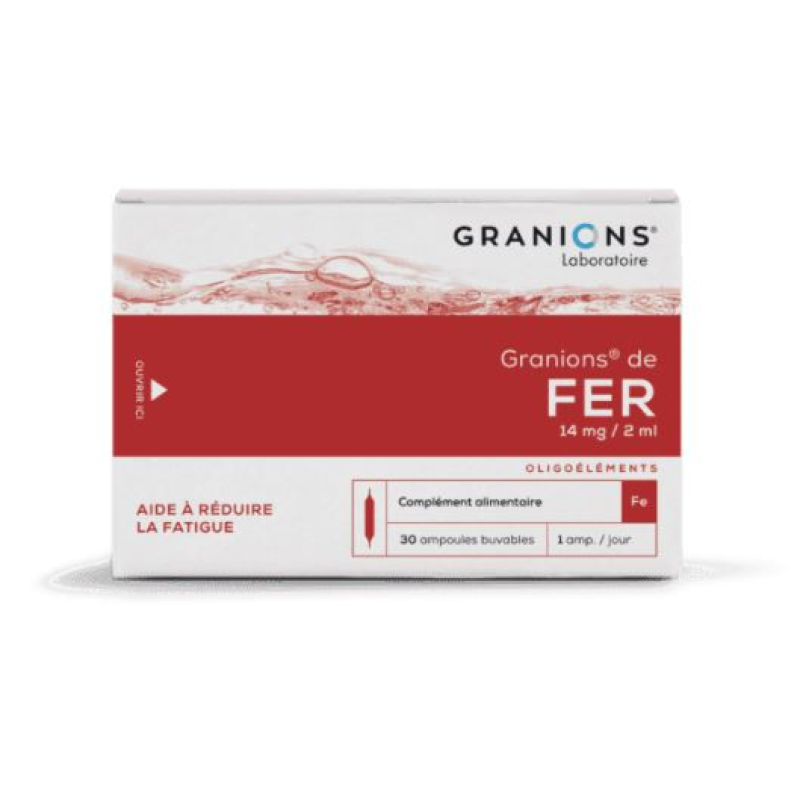 GRANIONS DE FER®  aide à réduire la fatigue - Laboratoire Granions