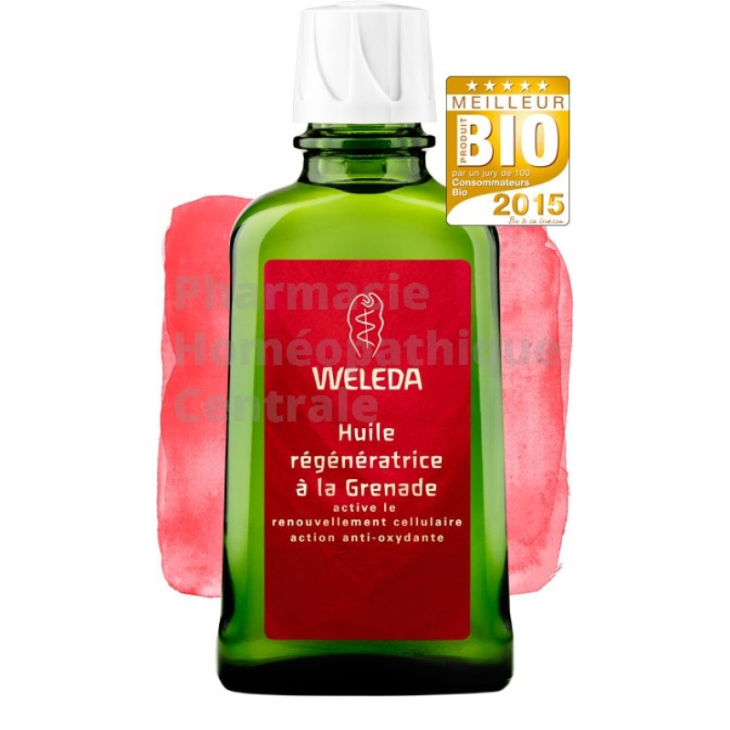 Huile régénératrice à la Grenade - WELEDA - Flacon pompe de 100 mL